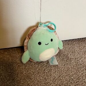 NWOT Squishmallows Antoni The Sea Turtle 4” Plush Clipon Stuffed Animal Keychain